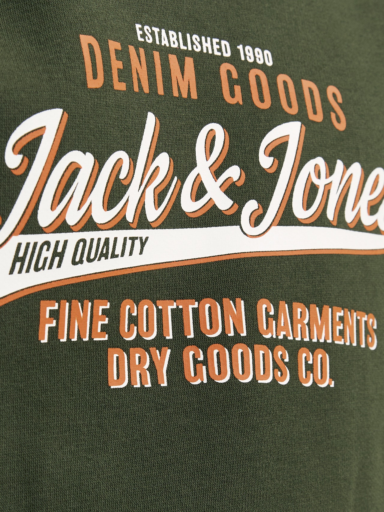 Jack & Jones Logotipas Megztinis su gobtuvu Mini -Kombu Green - 12258824