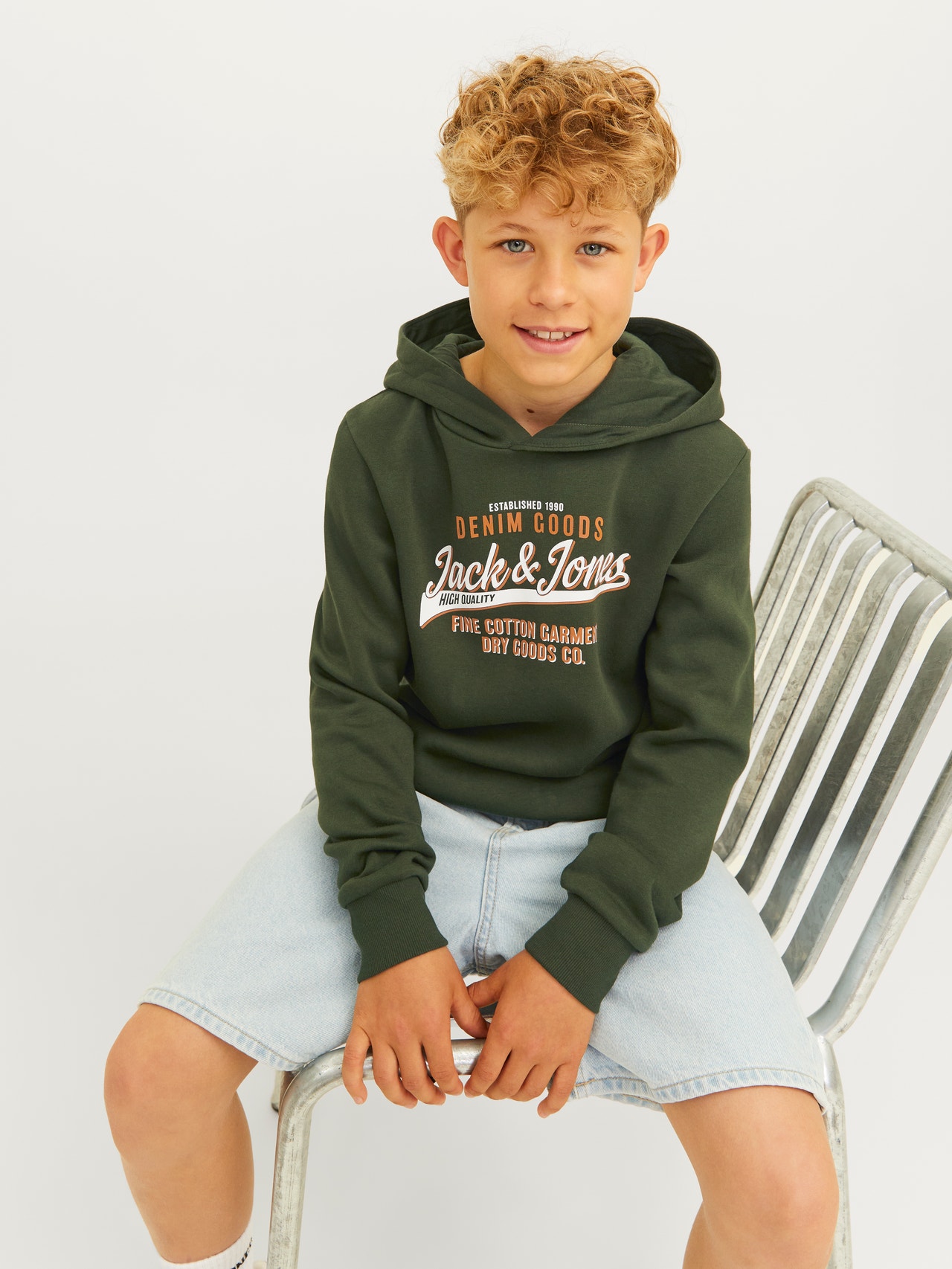 Jack & Jones Logo Hættetrøje Mini -Kombu Green - 12258824