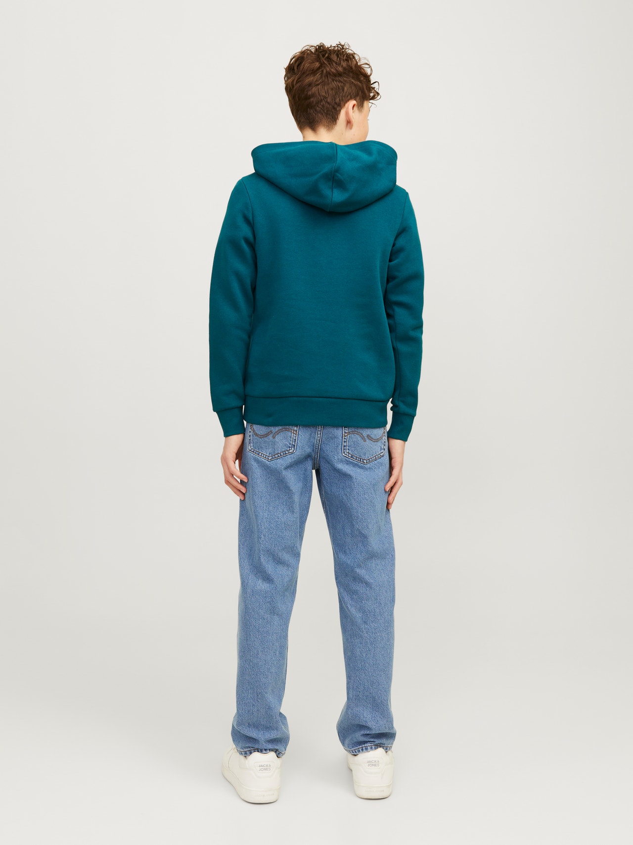 Jack & Jones Logo Kapuzenpullover Mini -Deep Teal - 12258824