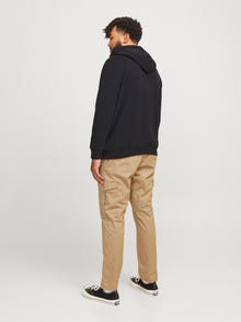 Jack & Jones Plus Size Logo Hættetrøje -Black - 12258867