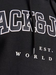 Jack & Jones Plus Size Logo Hættetrøje -Black - 12258867