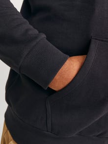 Jack & Jones Plus Size Logo Hættetrøje -Black - 12258867