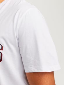 Jack & Jones Plus Size Logotyp T-shirt -White - 12258870