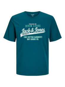 Jack & Jones Plus Size T-shirt Logo -Deep Teal - 12258870