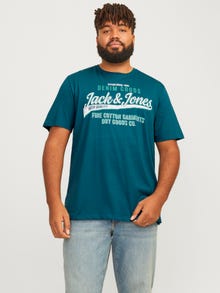 Jack & Jones Plus Size T-shirt Logo -Deep Teal - 12258870