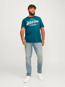 Jack & Jones Plus Size T-shirt Logo -Deep Teal - 12258870