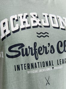 Jack & Jones Plus Size Logo T-shirts -Iceberg Green - 12258870