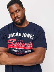 Jack & Jones Plus Size Logo Tricou -Sky Captain - 12258870