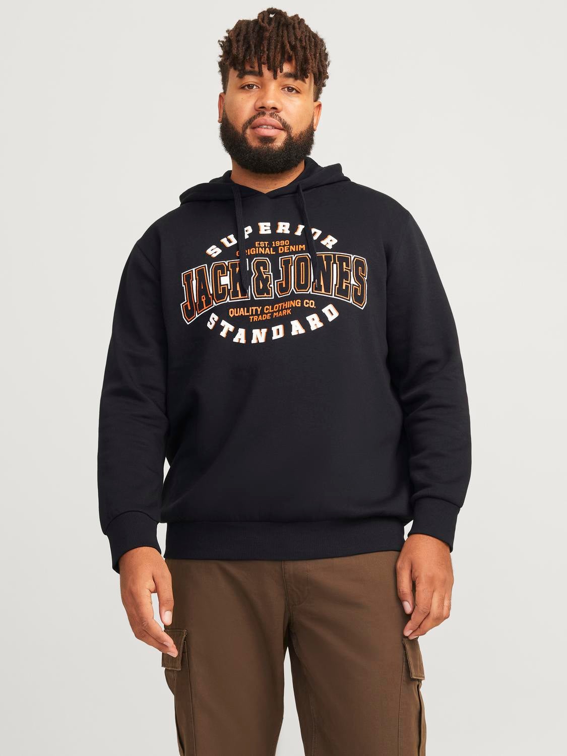 Plus Size Logo Kapuzenpullover