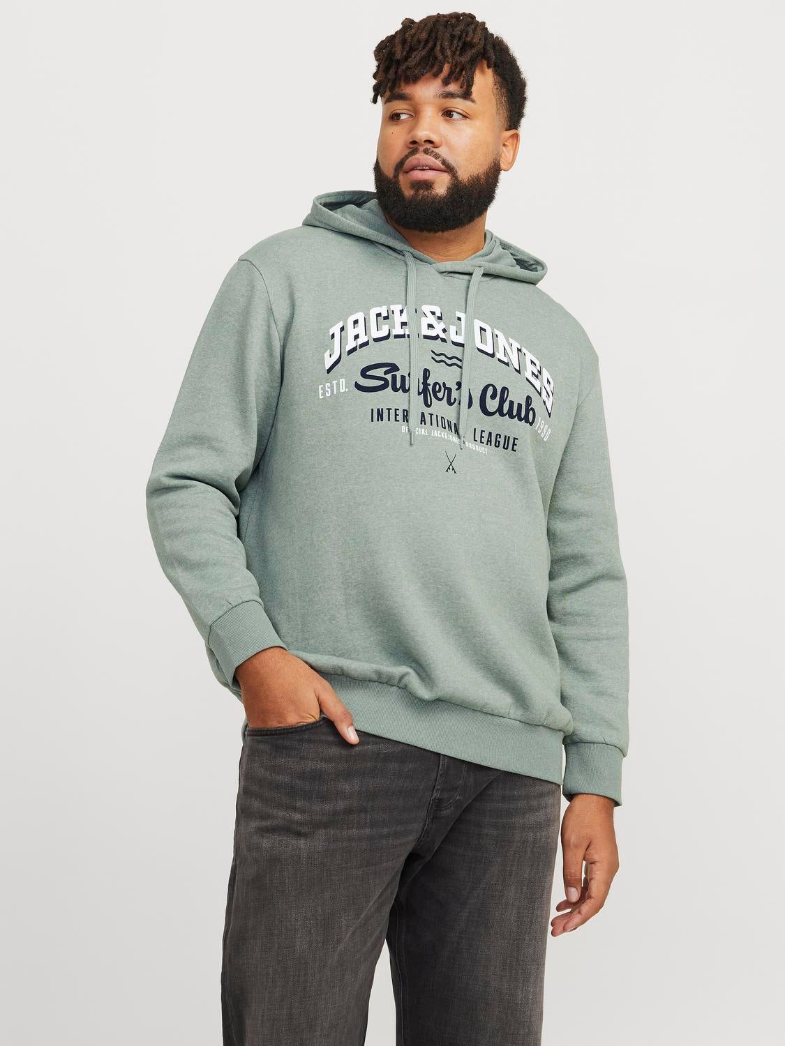 Plus Size Logo Kapuzenpullover