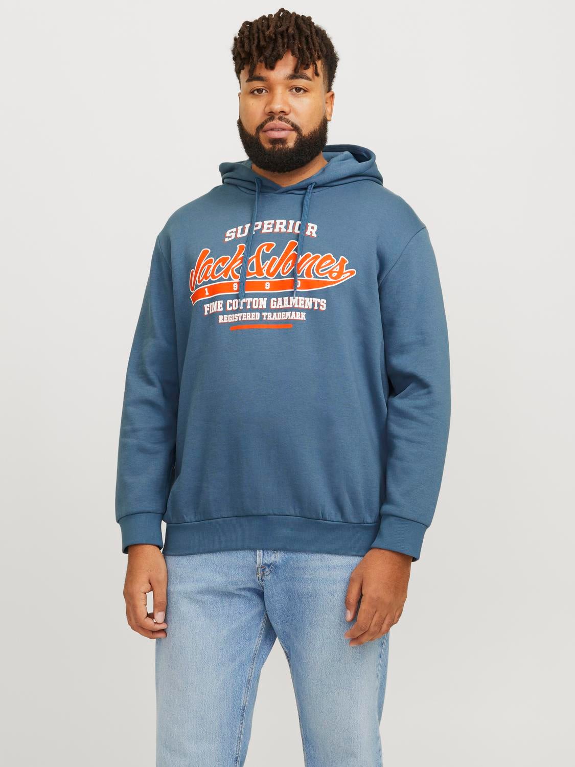 Plus Size Logo Kapuzenpullover