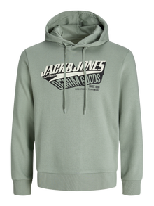 Jack & Jones Φούτερ με κουκούλα Plus Size -Iceberg Green - 12258873