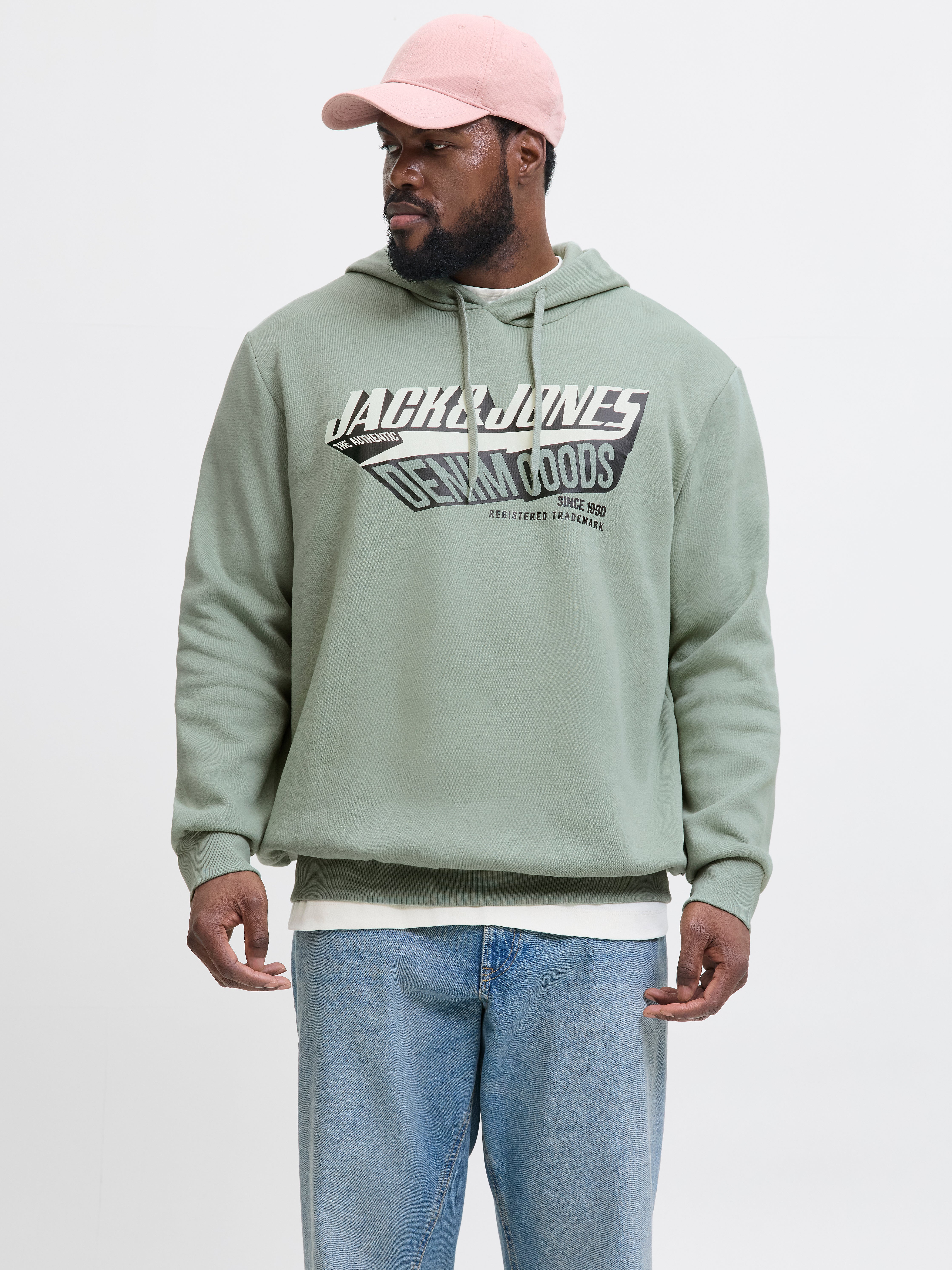 Plus Size Logo Kapuzenpullover