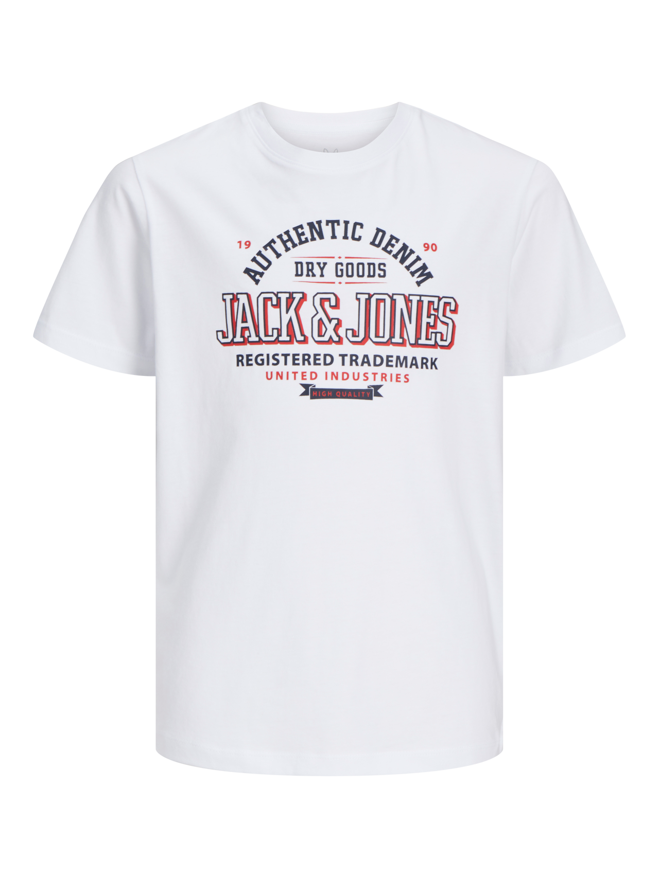 Jack & Jones Logo T-skjorte For gutter -White - 12258876