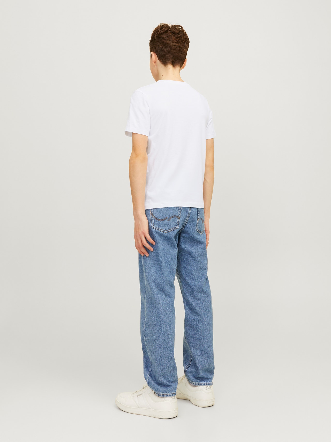 Jack & Jones Logo T-skjorte For gutter -White - 12258876