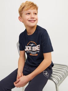 Jack & Jones Logo T-shirt Voor jongens -Navy Blazer - 12258876