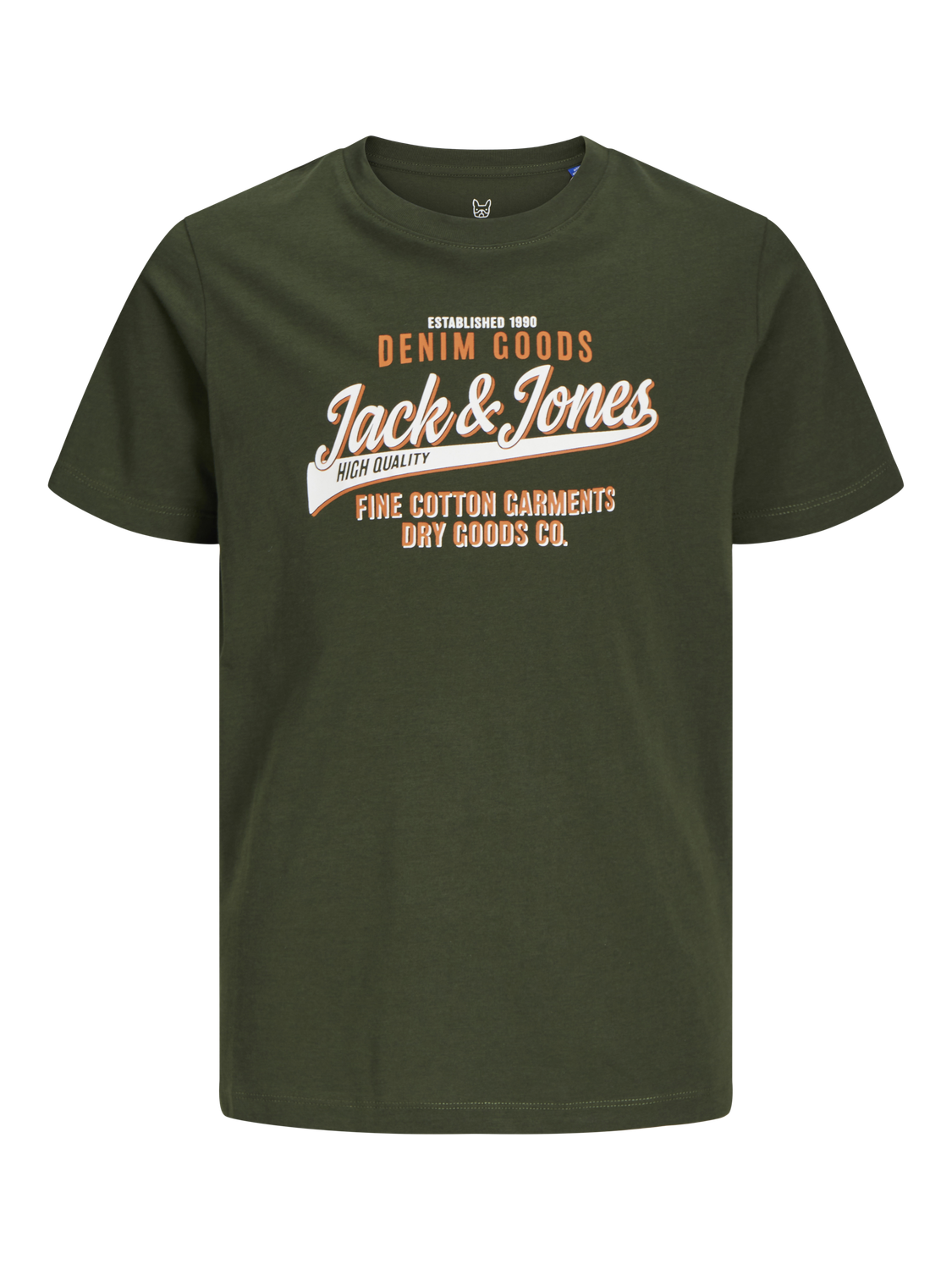 Jack & Jones Logo T-skjorte For gutter -Kombu Green - 12258876