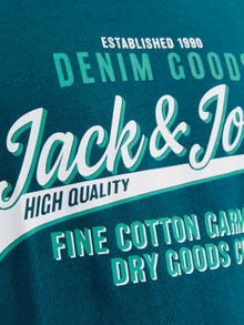 Jack & Jones Logo T-shirt For boys -Deep Teal - 12258876