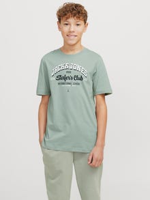 Jack & Jones Z logo T-shirt Junior -Iceberg Green - 12258876