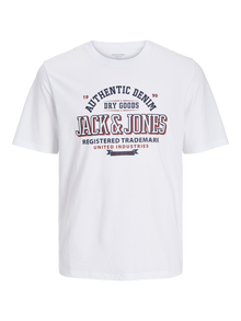 Jack & Jones Logo T-shirt Mini -White - 12258877