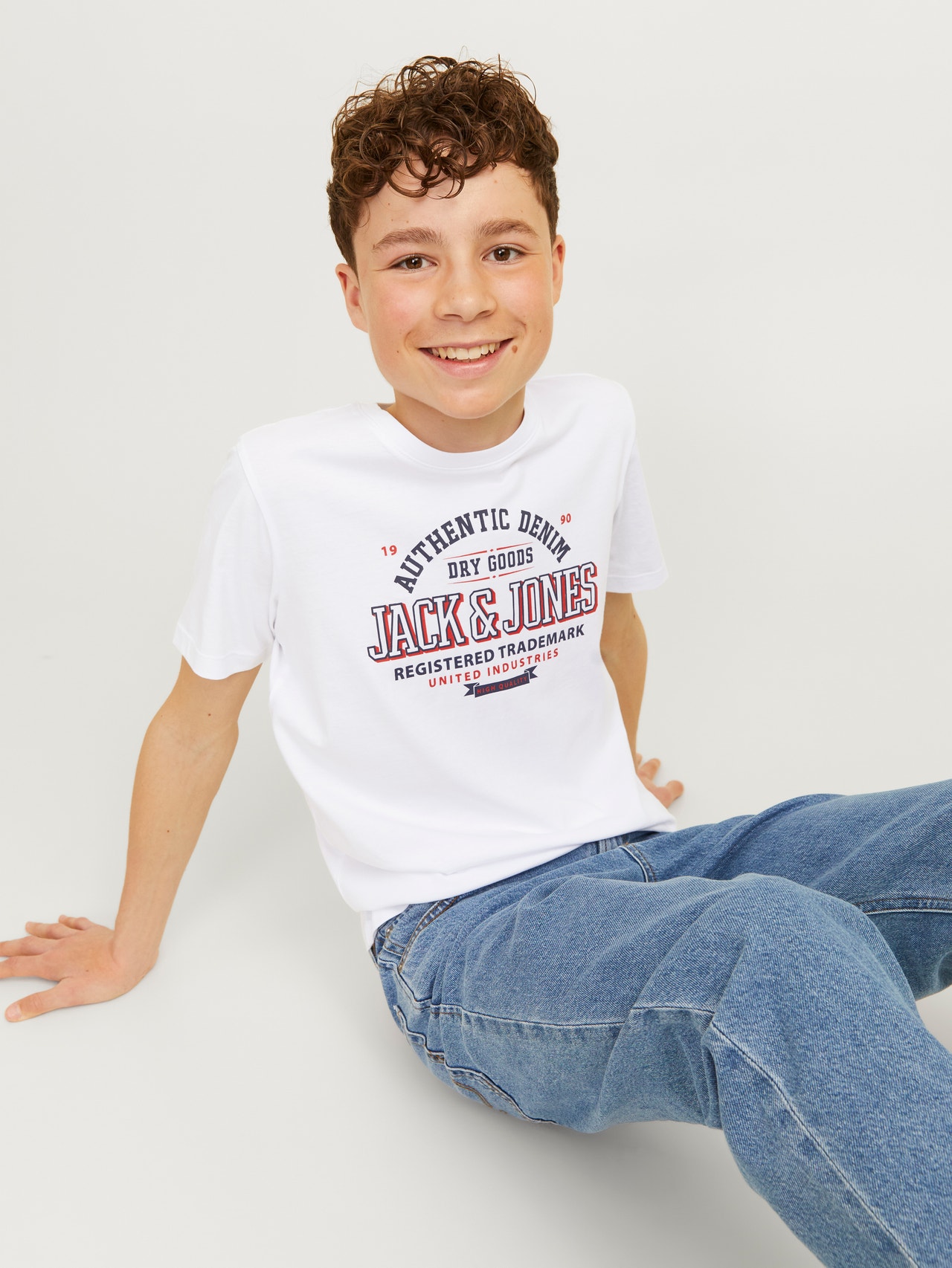 Jack & Jones Logo Tričko Mini -White - 12258877