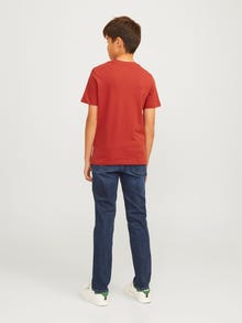 Jack & Jones Logo T-shirt Mini -Red Ochre - 12258877
