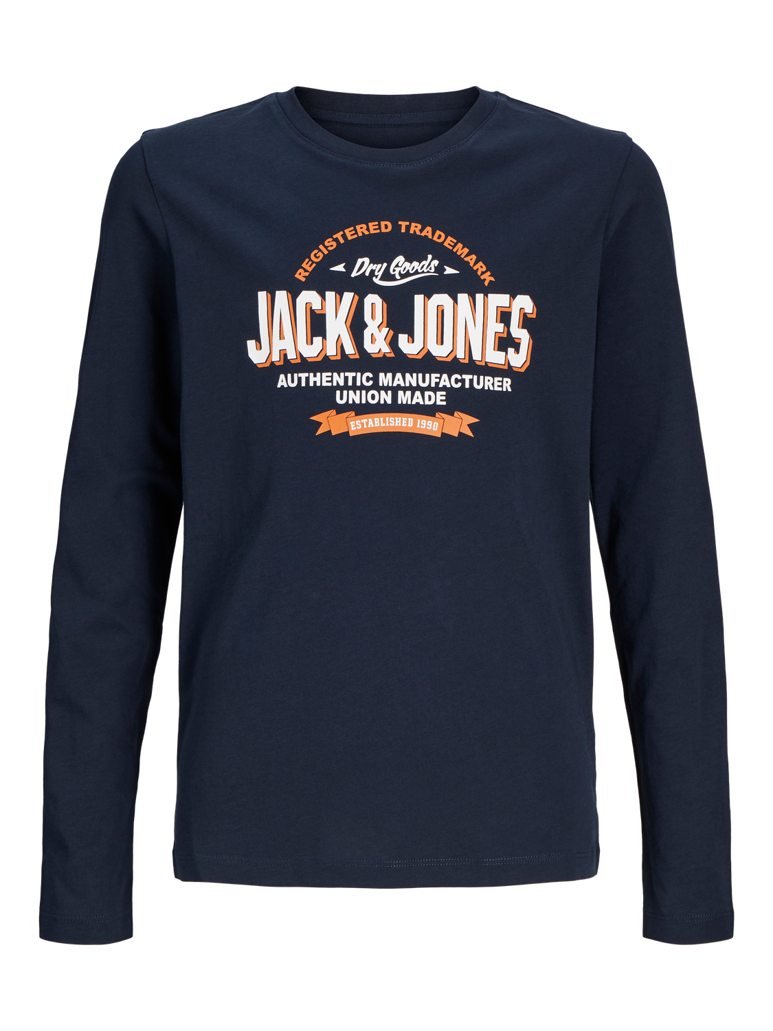Jack & Jones Logo T-shirt For boys -Navy Blazer - 12258880