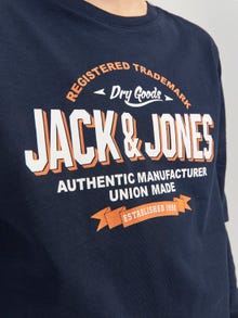 Jack & Jones Logo T-skjorte For gutter -Navy Blazer - 12258880