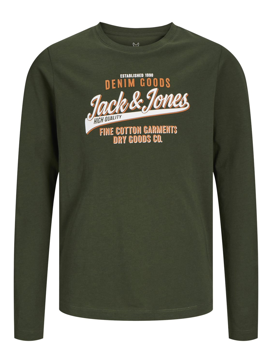 Jack & Jones Logo T-skjorte For gutter -Kombu Green - 12258880