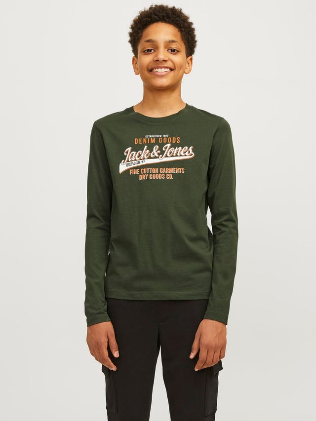 Jack & Jones Logo T-skjorte For gutter - 12258880