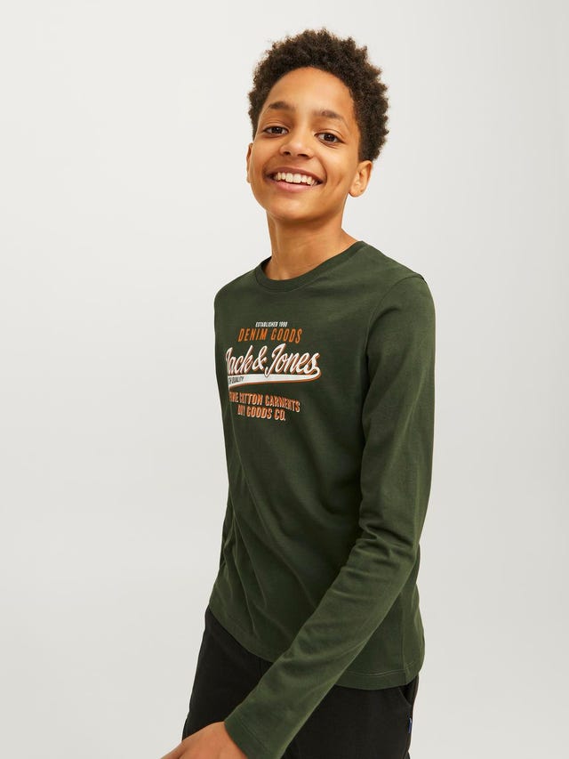 Jack & Jones Logo T-skjorte For gutter - 12258880