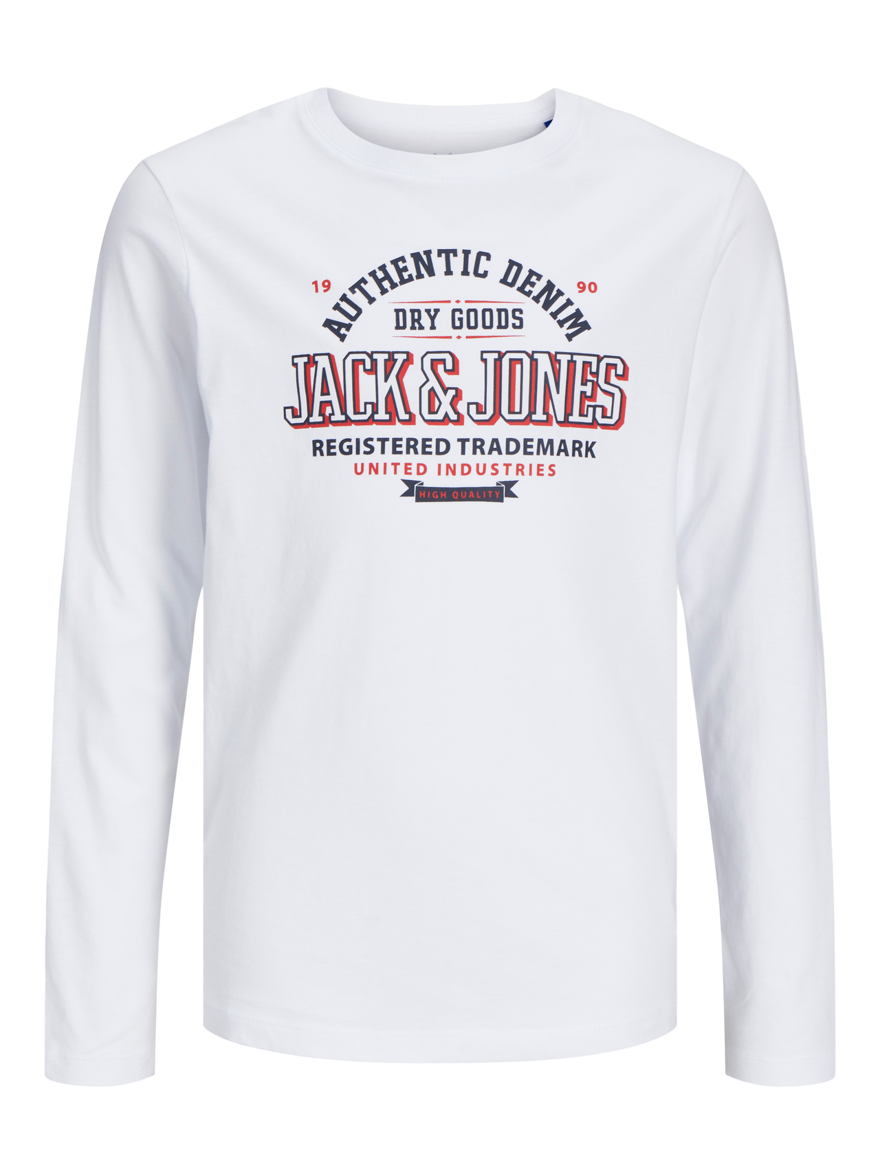 Jack & Jones Logo T-skjorte For gutter -White - 12258880