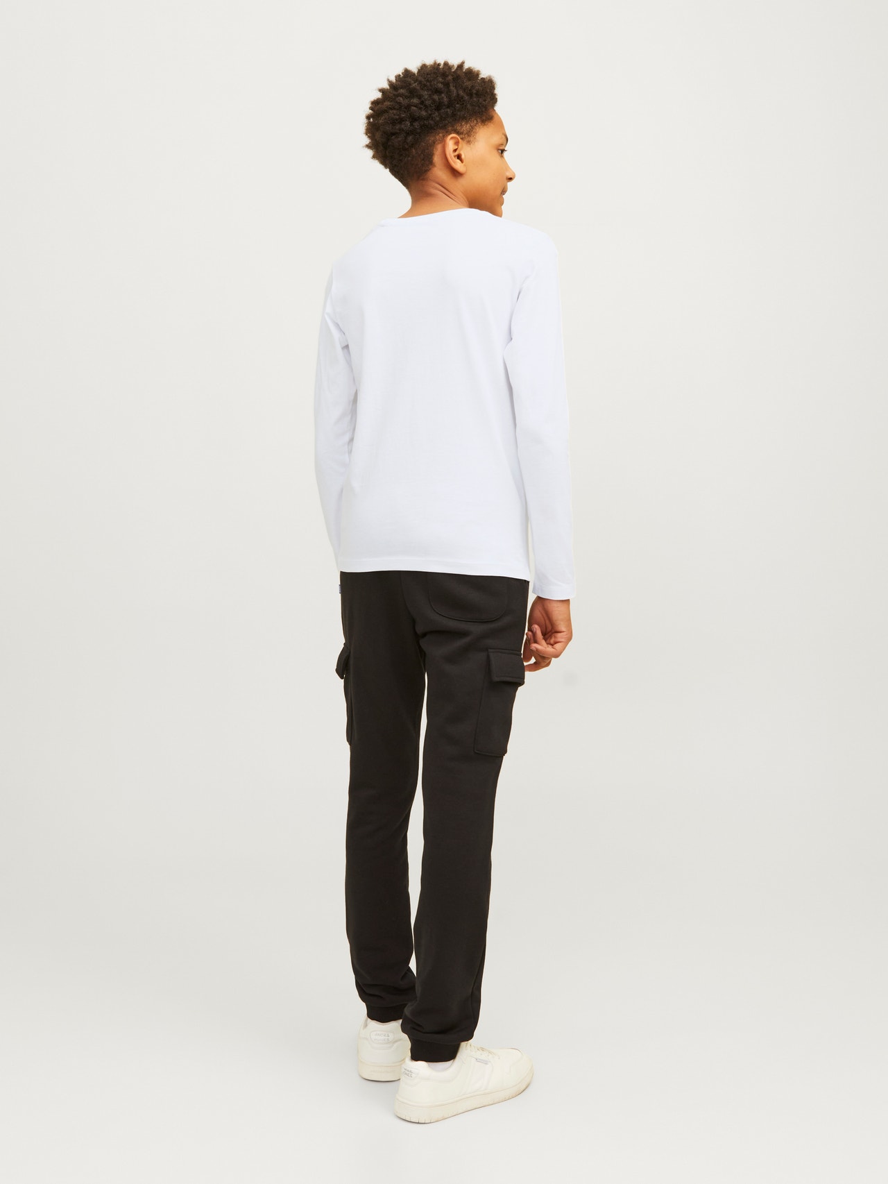 Jack & Jones Logo T-skjorte For gutter -White - 12258880