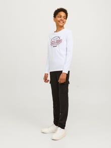 Jack & Jones Logo T-skjorte For gutter -White - 12258880