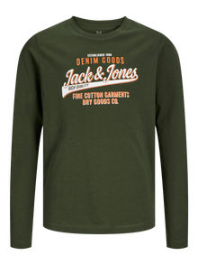 Jack & Jones Logo Tričko Mini -Kombu Green - 12258882