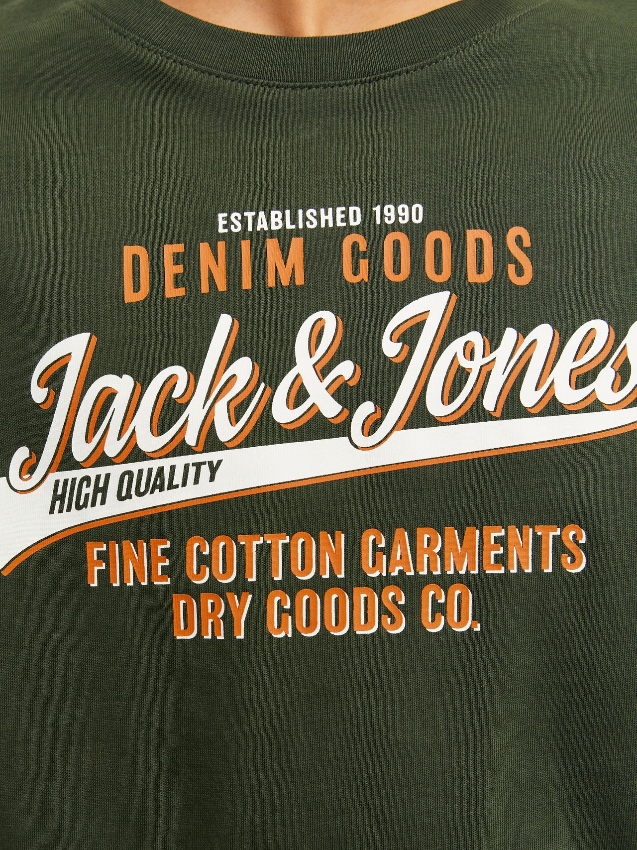 Jack & Jones T-shirt Logo Mini -Kombu Green - 12258882
