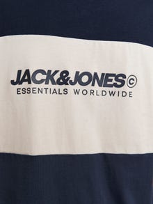 Jack & Jones Logo O-hals T-shirts -Navy Blazer - 12258883