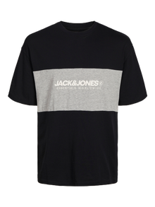 Jack & Jones Camiseta Logotipo Cuello redondo -Black - 12258883