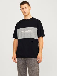 Jack & Jones Camiseta Logotipo Cuello redondo -Black - 12258883