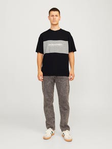 Jack & Jones Camiseta Logotipo Cuello redondo -Black - 12258883