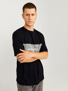 Jack & Jones Camiseta Logotipo Cuello redondo -Black - 12258883