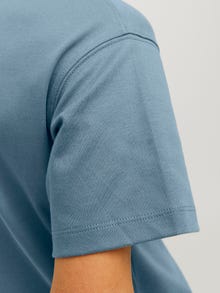 Jack & Jones Plain T-shirt For boys -Goblin Blue - 12258902