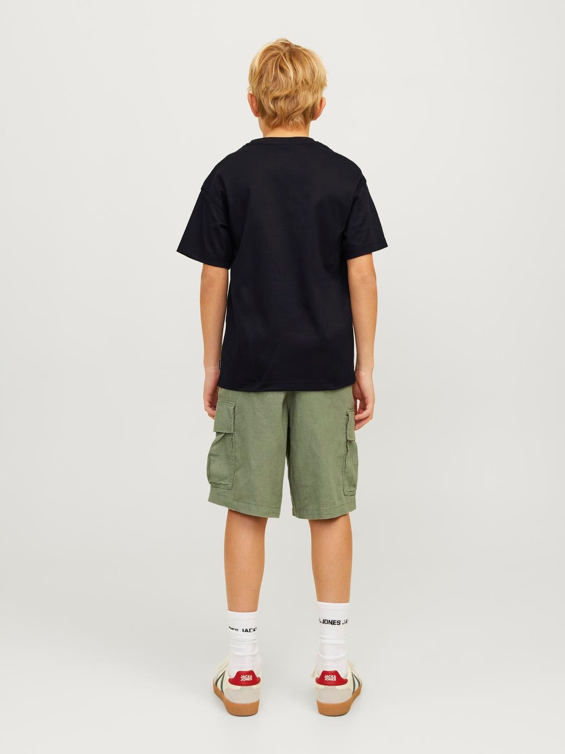 Jack & Jones Enfärgat T-shirt För pojkar -Black - 12258902