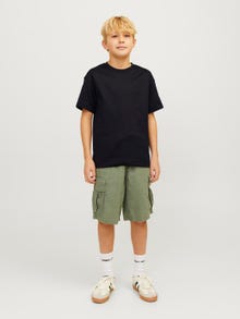 Jack & Jones Enfärgat T-shirt För pojkar -Black - 12258902