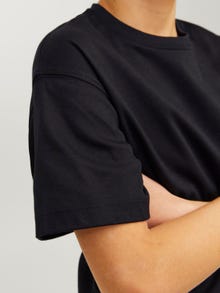 Jack & Jones Enfärgat T-shirt För pojkar -Black - 12258902