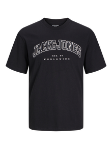 Jack & Jones Logo T-shirt For boys -Black - 12258924
