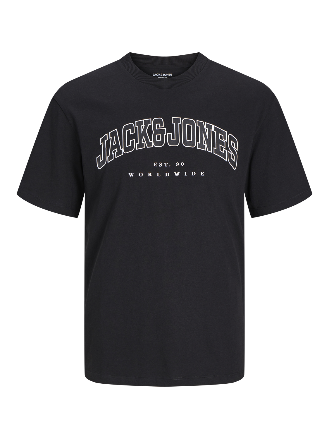 Jack & Jones Logo T-shirt For boys -Black - 12258924