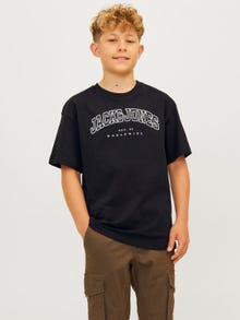 Jack & Jones Camiseta Logotipo Para chicos -Black - 12258924