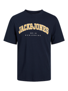 Jack & Jones Logo T-shirt For boys -Navy Blazer - 12258924