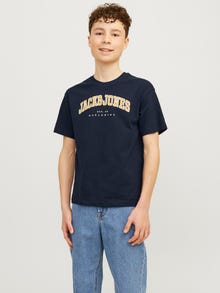 Jack & Jones Logo T-shirt Voor jongens -Navy Blazer - 12258924